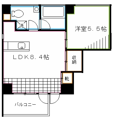 コーポレートハウスＫ6 間取り