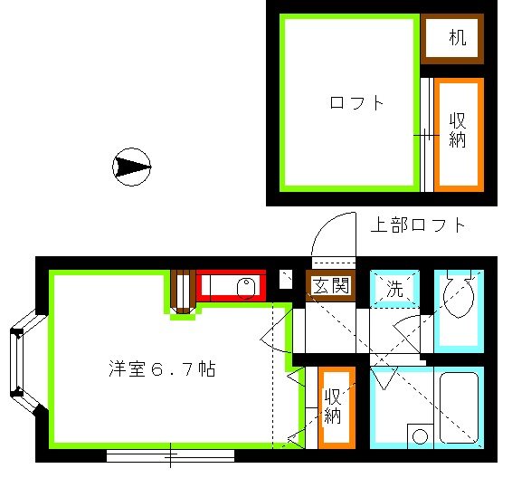 八景舎高円寺北　月 間取り