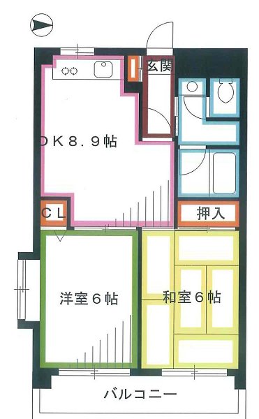 野ヶ谷東マンション 間取り