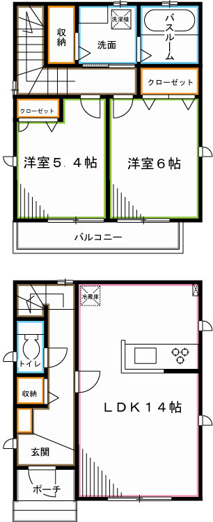下井草３丁目戸建 間取り
