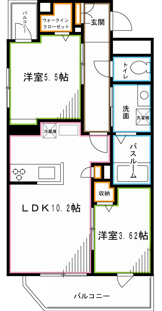 ヴェルフォーレ阿佐ヶ谷 間取り