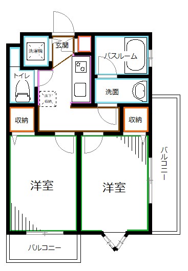 水穂マンション 間取り