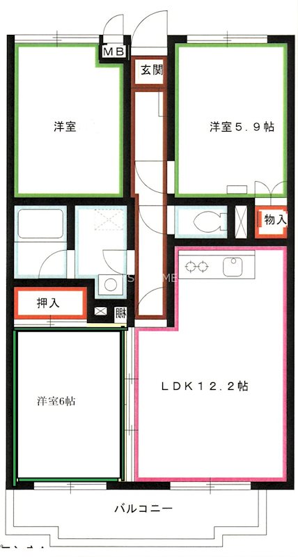 エスポワール小金井 間取り