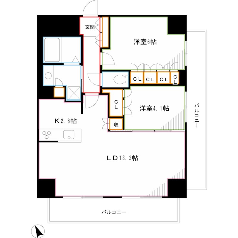 アルトステージ武蔵野 間取り