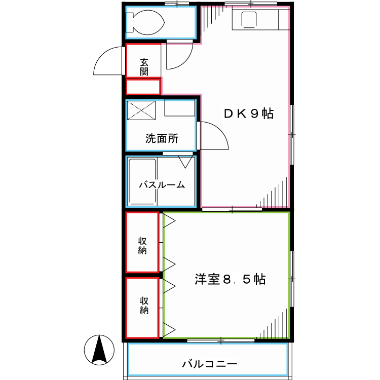 グリーンハイツ鷺宮 間取り