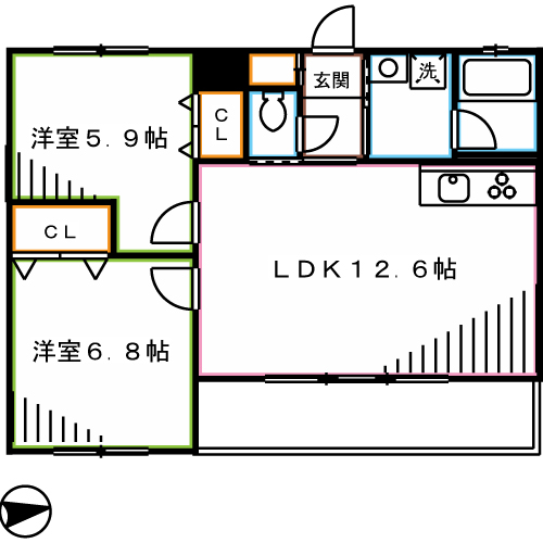 Wisteria浅間 間取り