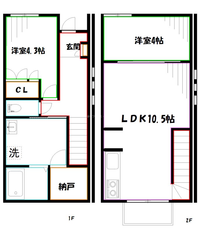 Azalea境南町      間取り