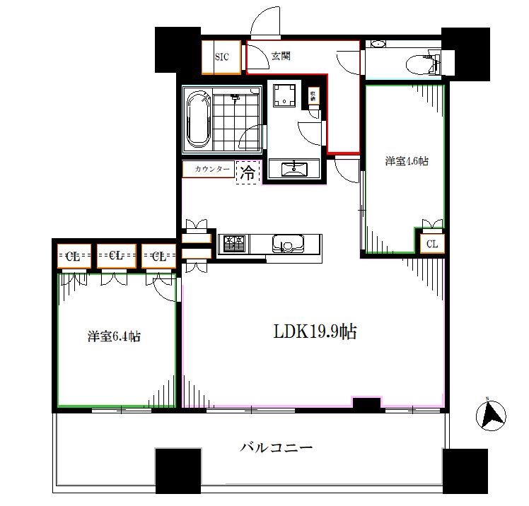 WORLD TOWER RESIDENCE 間取り