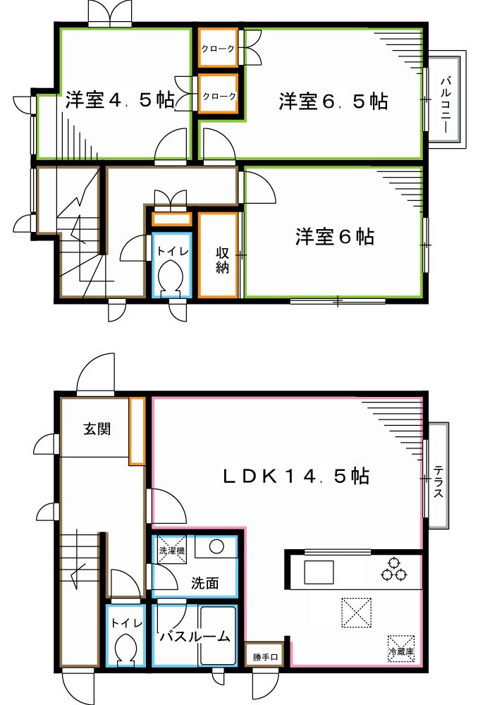 アベニュー浜田山 A 間取り