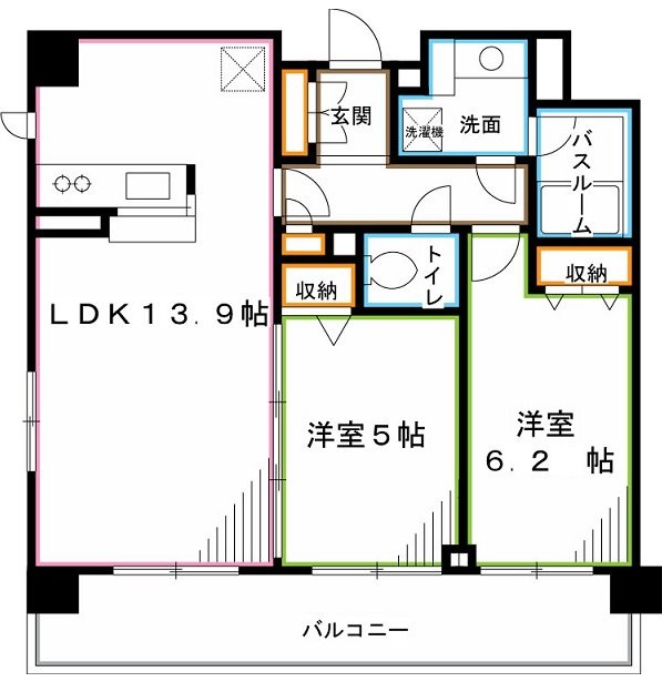 プレミアコンフォート高井戸 間取り