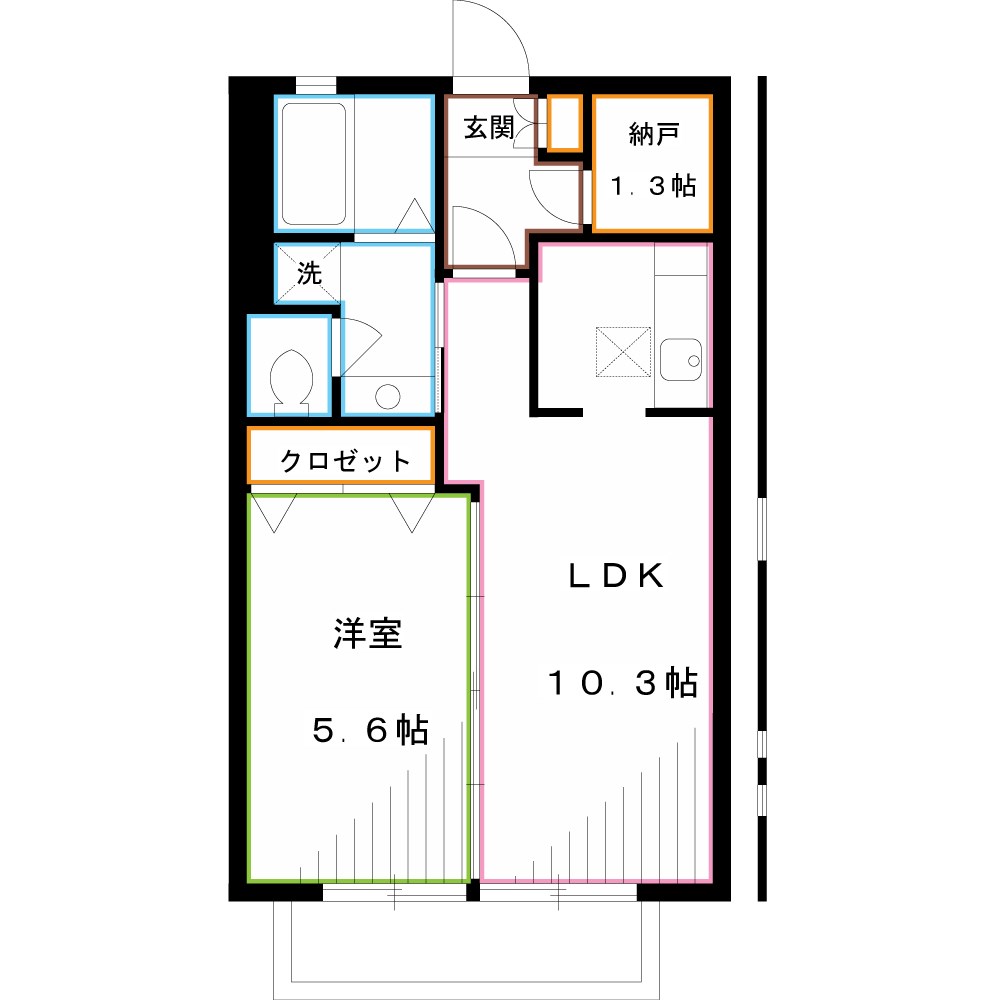 クレール武蔵野 間取り