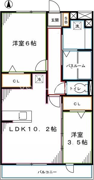 ＣＡＰＥ　ＫＡＮＥＫＯ　B棟 間取り