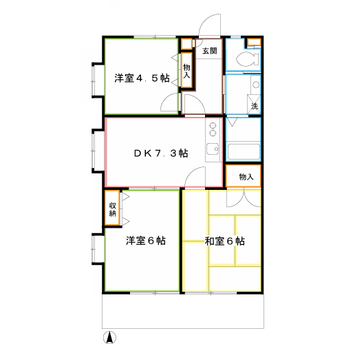 ペイサージュ三鷹 間取り