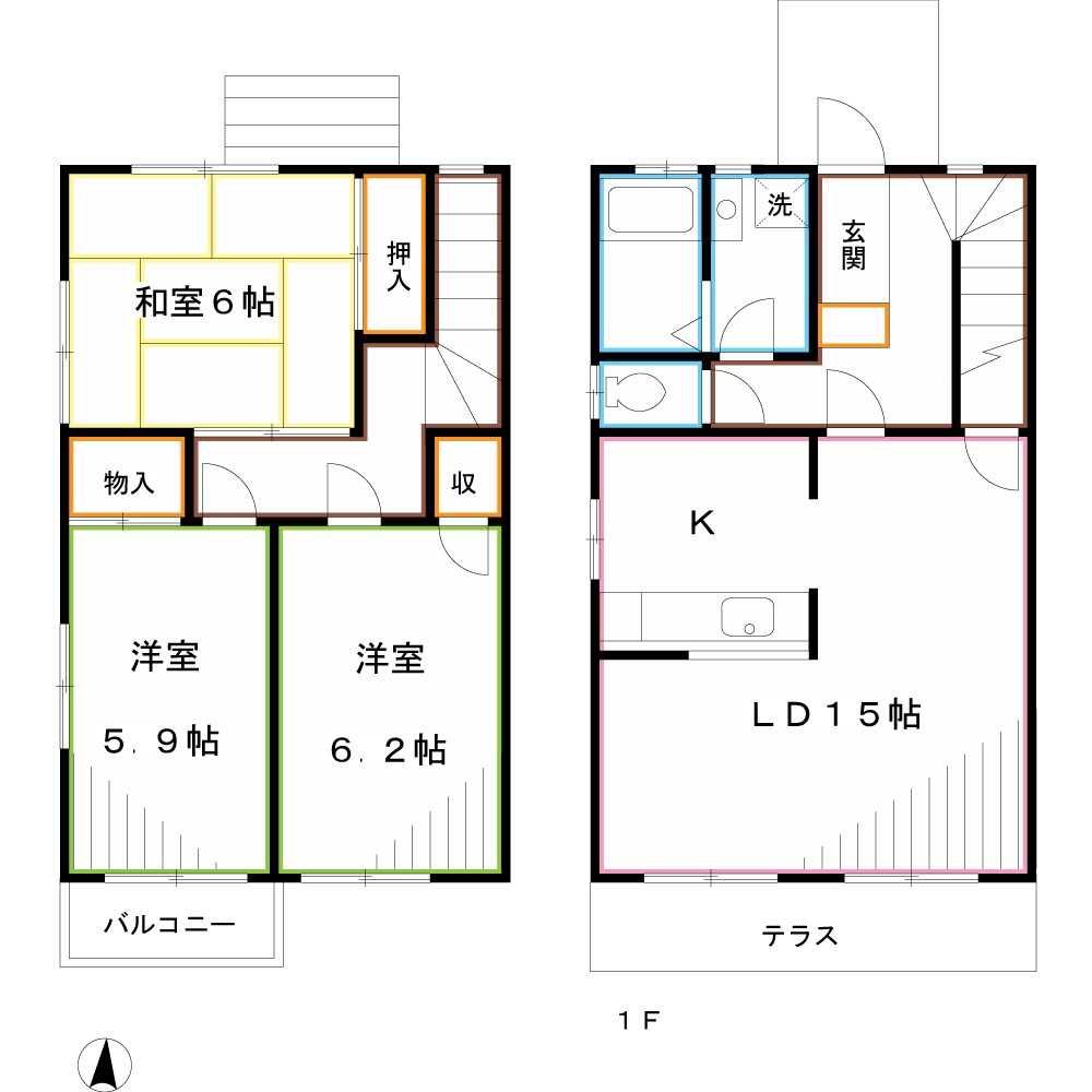 サニーコート    間取り
