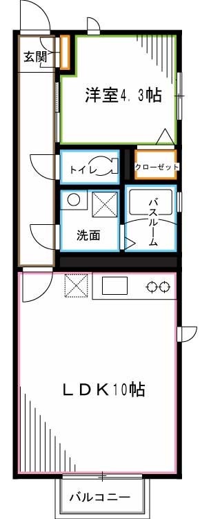 フルール浜田山 間取り