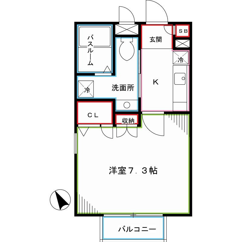 カーサ・ブルーノ  間取り