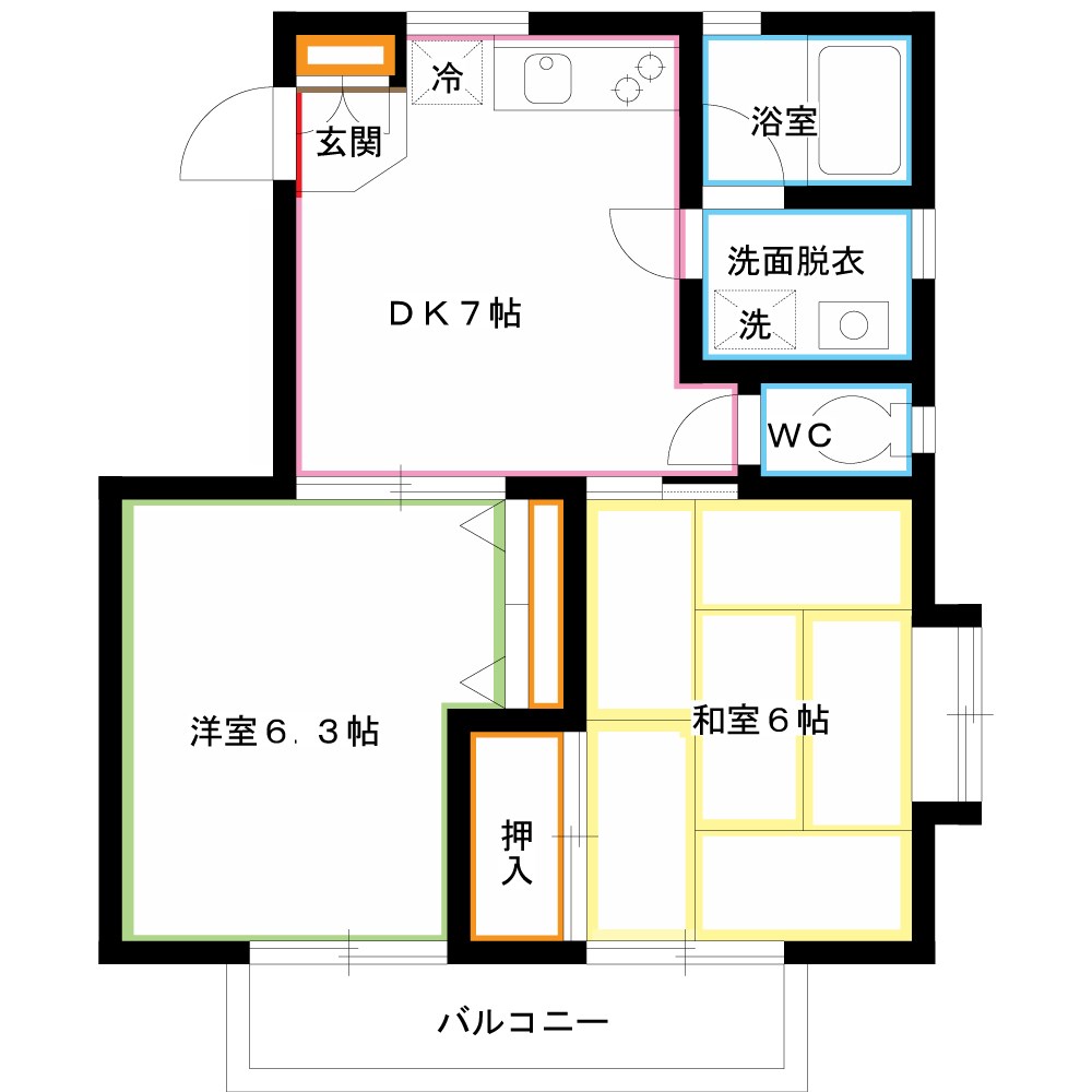 ロイヤルハイツ2 間取り