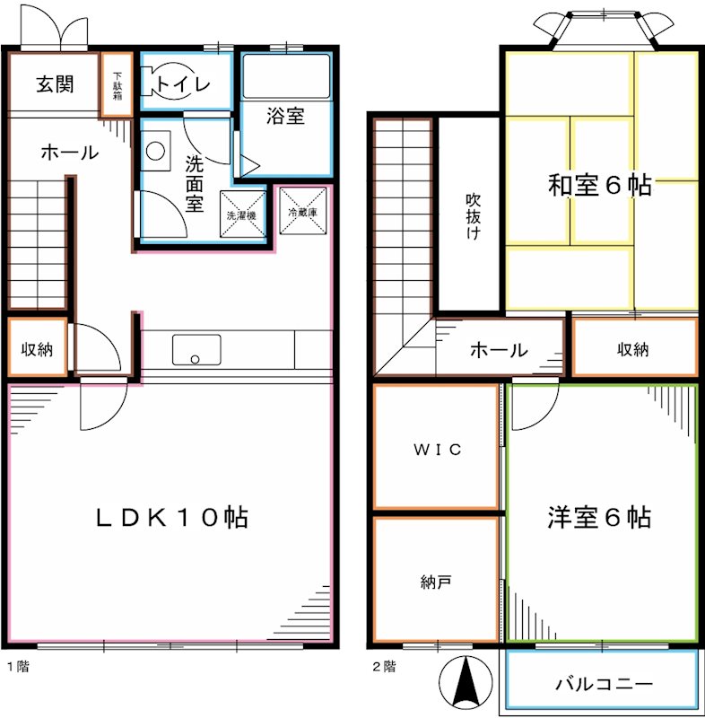 あすかE棟     間取り