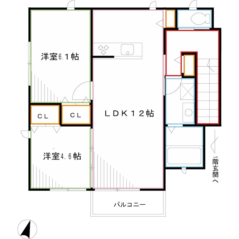 ラ・ポンシュ 間取り