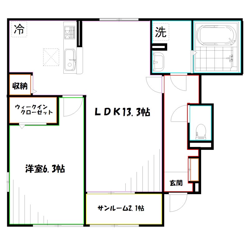 プラシード神代 間取り
