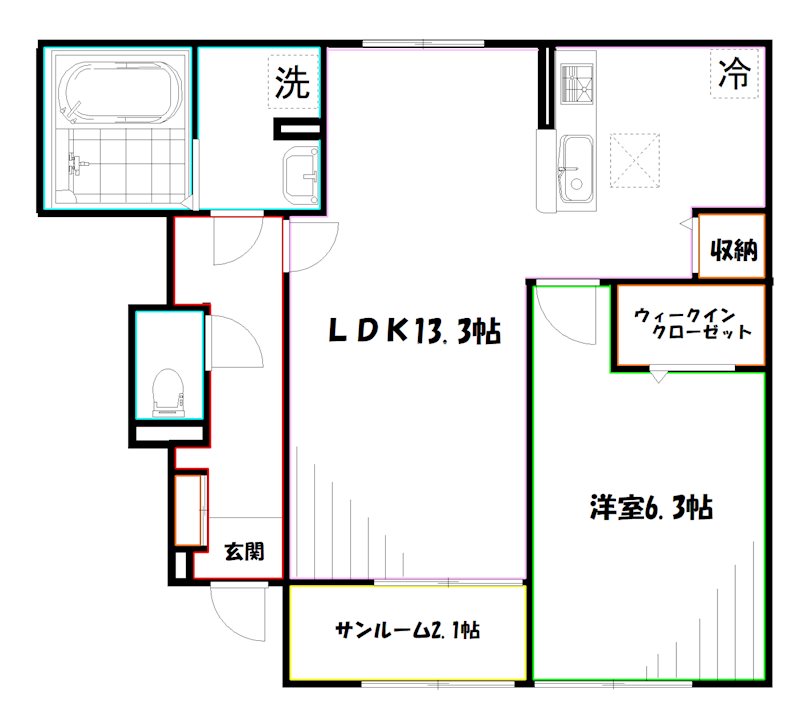 プラシード神代 間取り