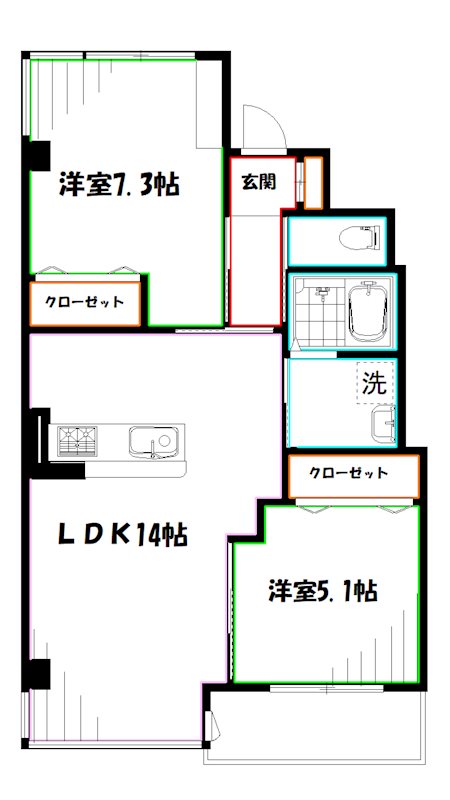 グランドパレス  間取り