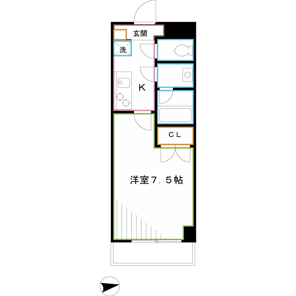 ジャルダンＭ・Ｋ 間取り