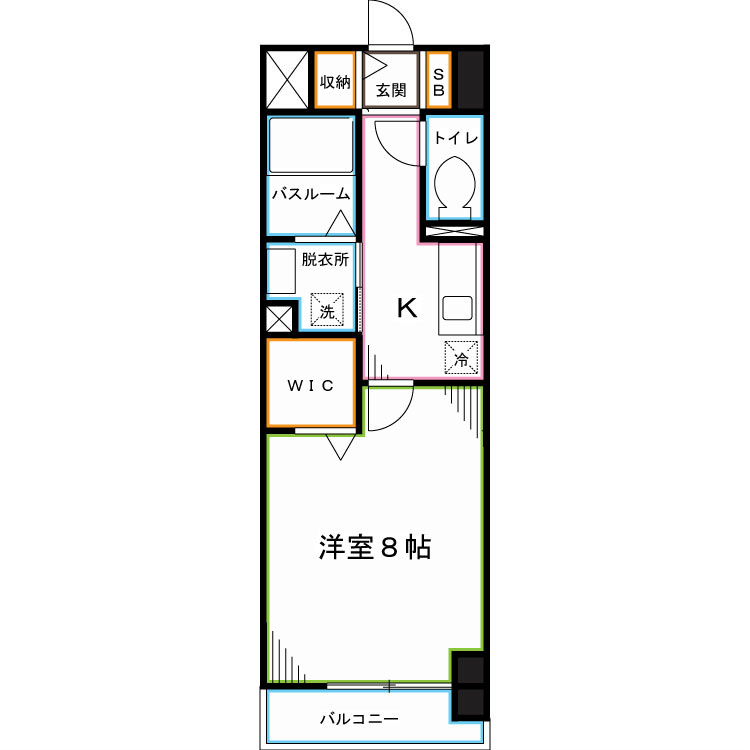 メゾン　ラフレシール 間取り