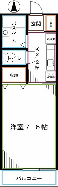 ヴィラ・ファミーユB 間取り