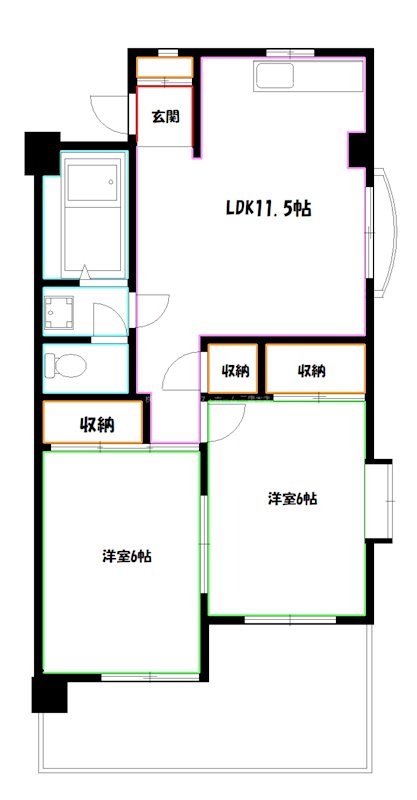 ねざさガーデンヒルズA 間取り図