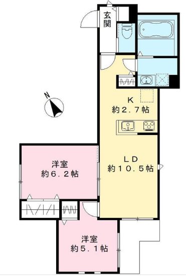 La Paz (ラ　パーズ) 間取り