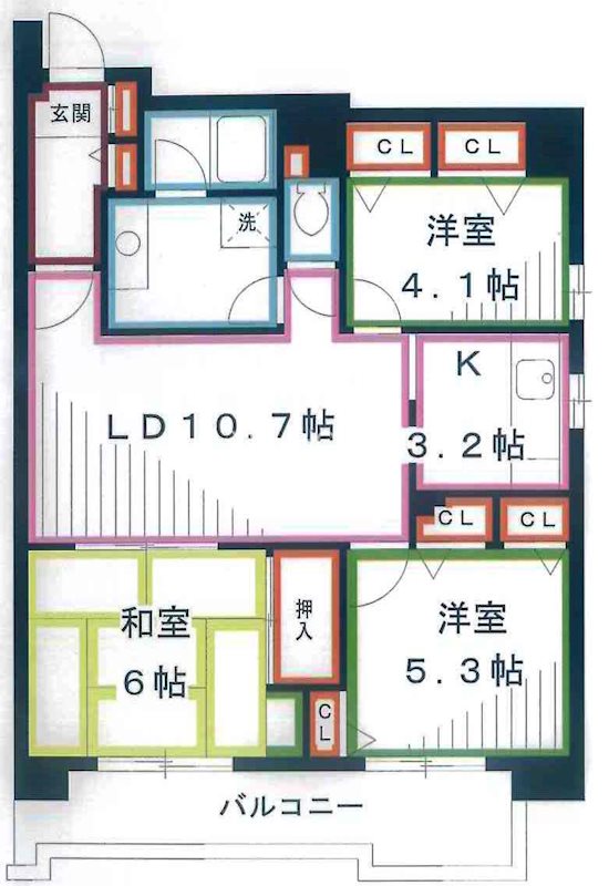 コーボック新小金井 間取り図