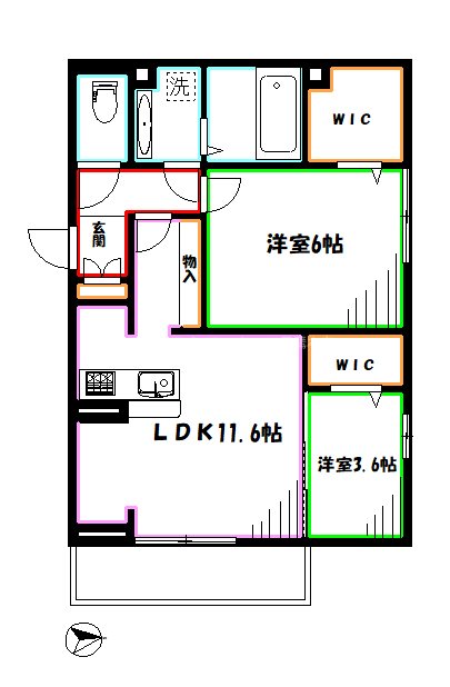 エスポワール三鷹 間取り