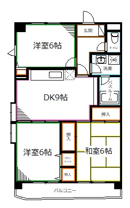 サニーヒルズＫ  間取り