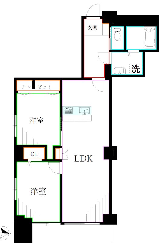 朝日三鷹マンション 間取り