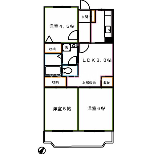 ソルジュ武蔵野A棟 間取り