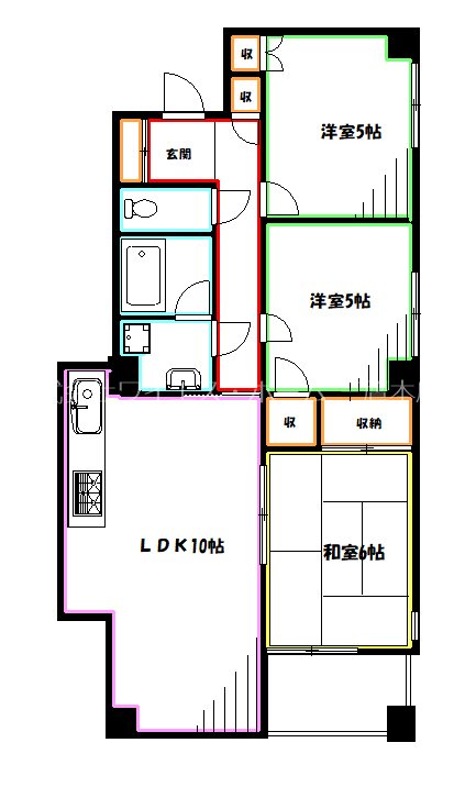 三鷹新川プラザ　　 間取り