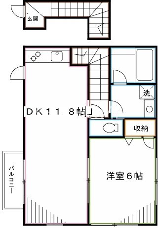 小金井レジデンツ　フィレンツェ 間取り