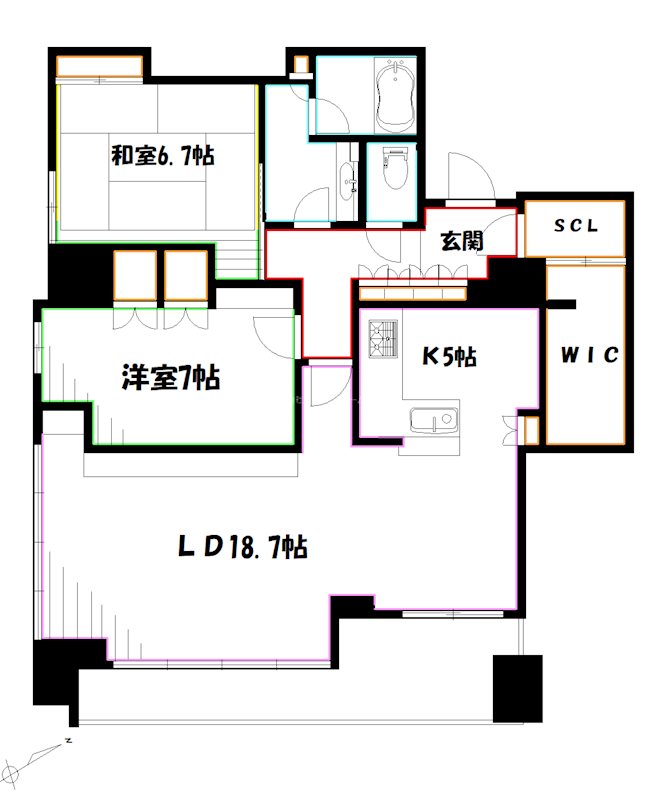イトーピア武蔵野ブランマーク 間取り