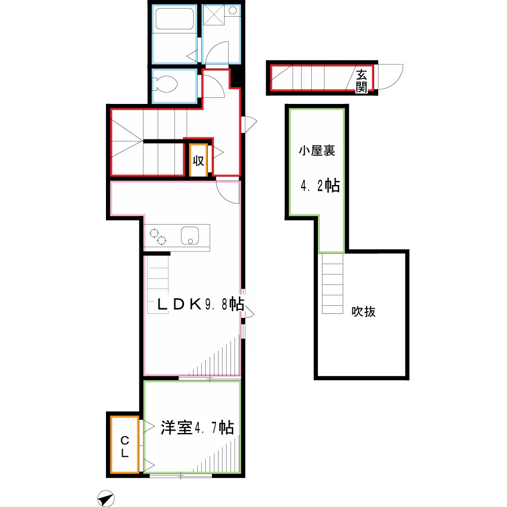 ボヌール　ハル 間取り図