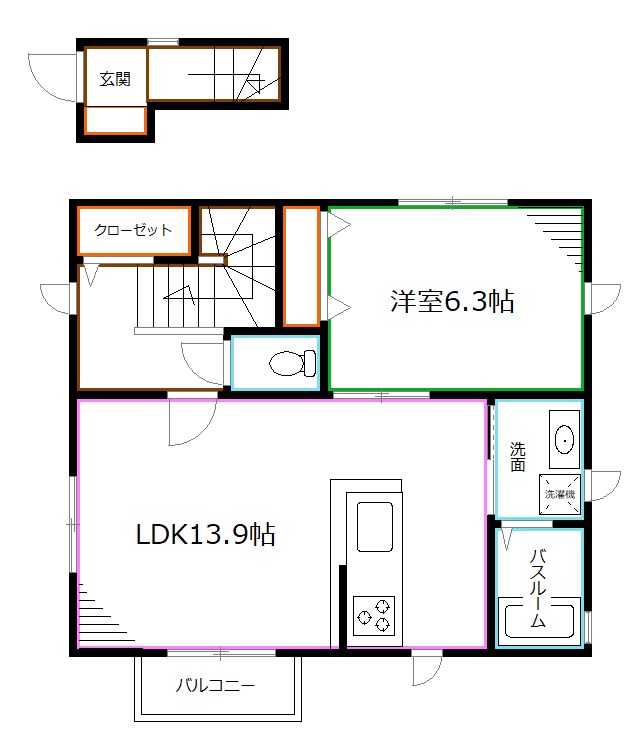 ドエル浜田山  間取り