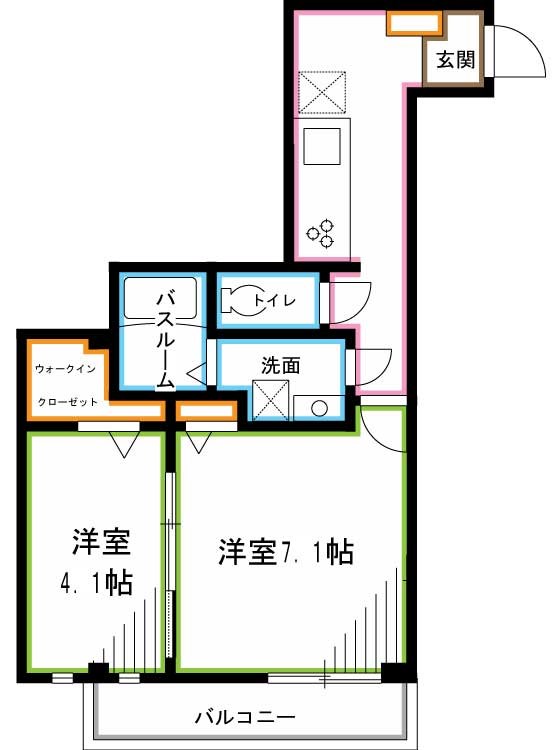 The MEDEL(ザ　メデル)   間取り