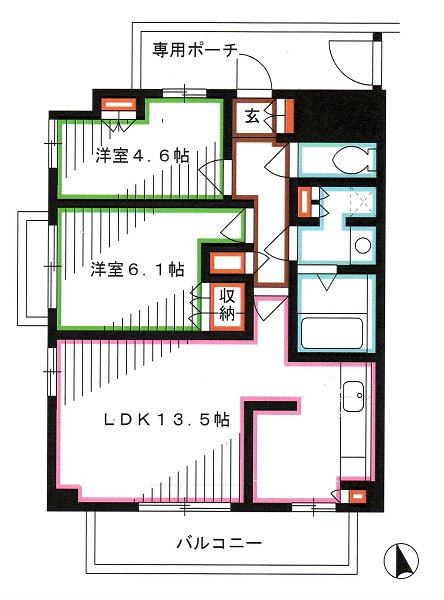 フィオレンテ小金井 間取り