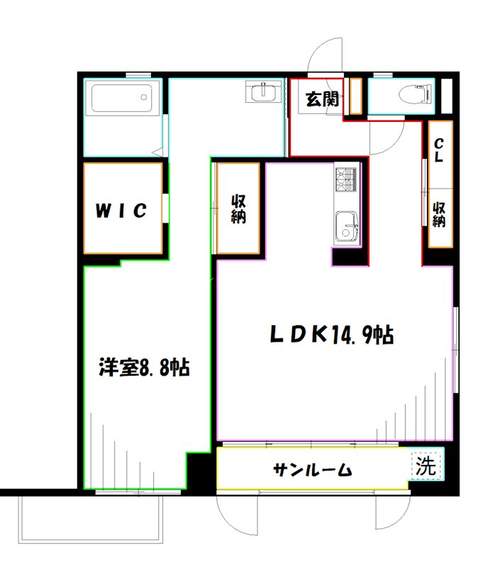 Ｋ2 間取り