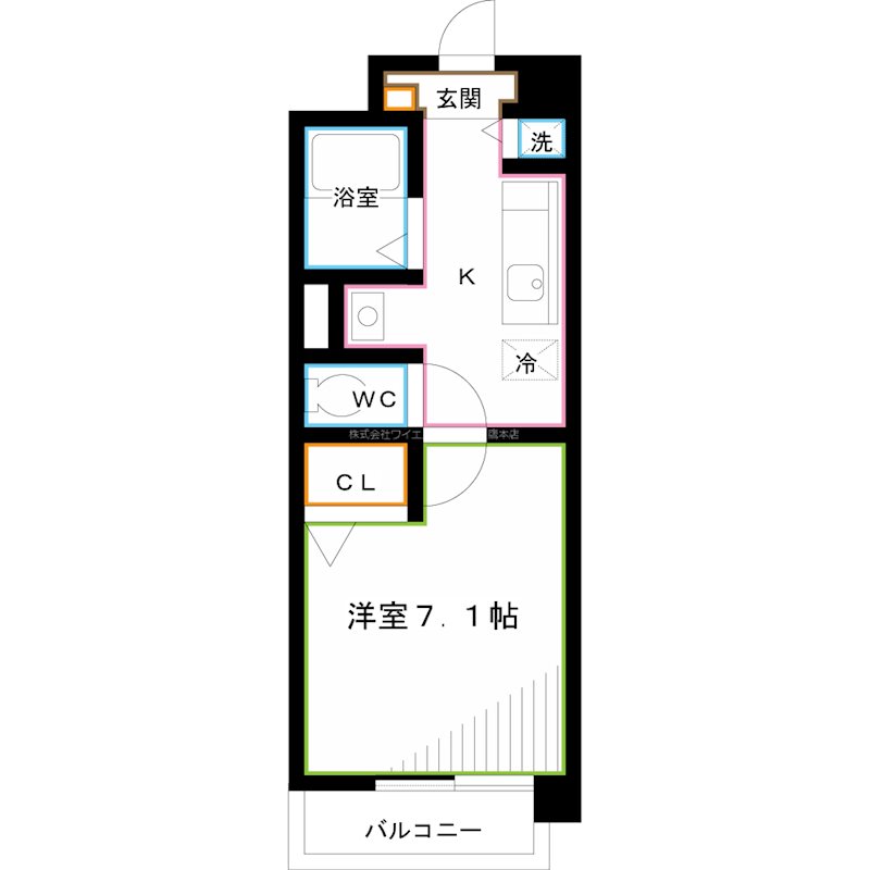 エスペランサ馬部 間取り図