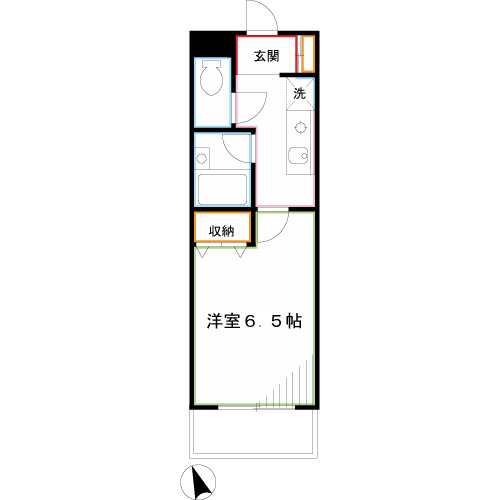武蔵野コーポ２ 間取り図