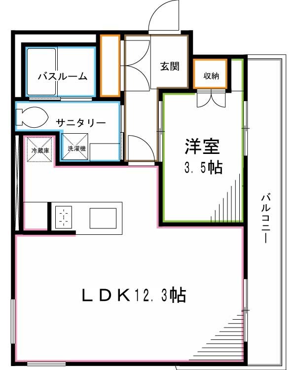 La Perla Ogikubo（ラ・ペルラ荻窪） 間取り