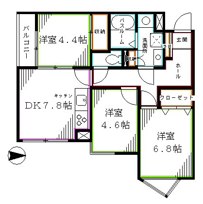 中野坂上ウィング  間取り