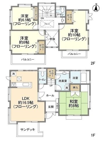 上連雀1丁目貸家  間取り
