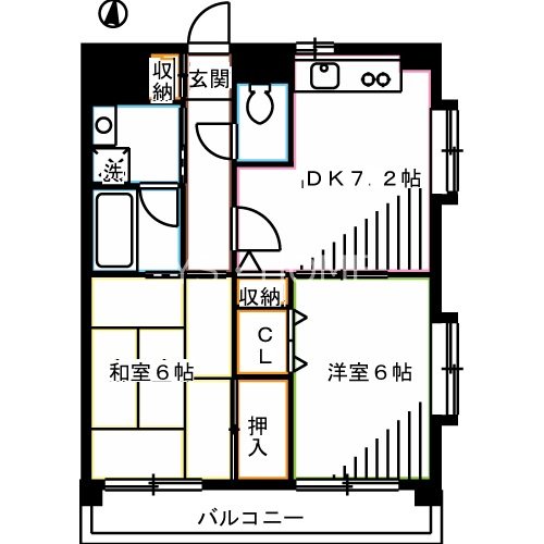 野ヶ谷東マンション 間取り